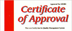 Certificate of Approval